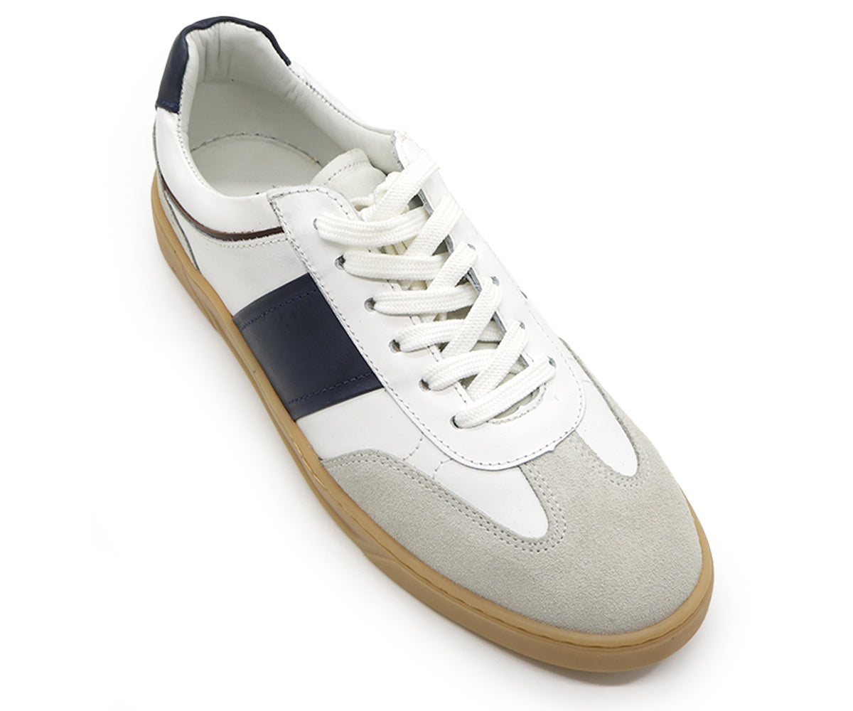 b premium white court leather sneakers