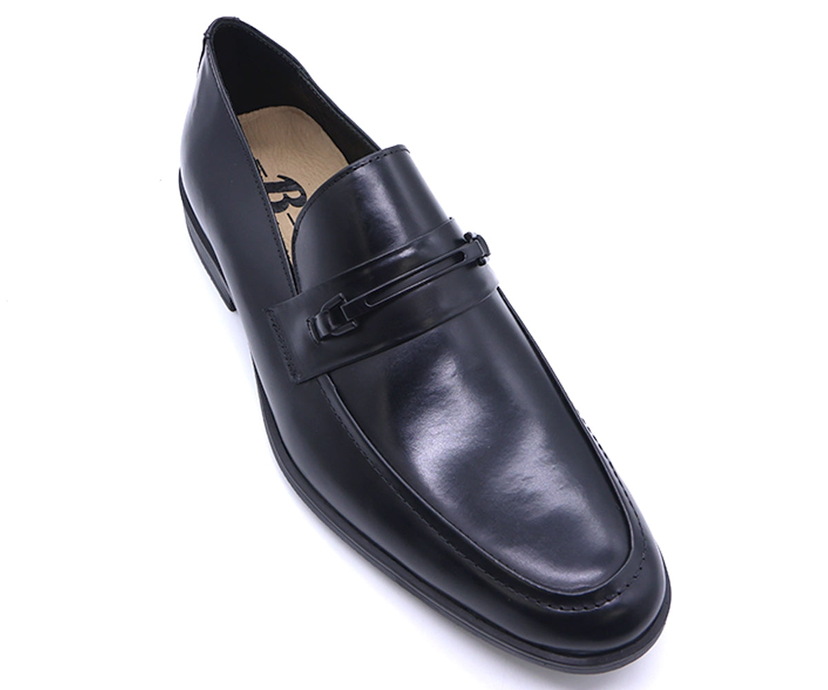 b premium black penny bit smart loafer