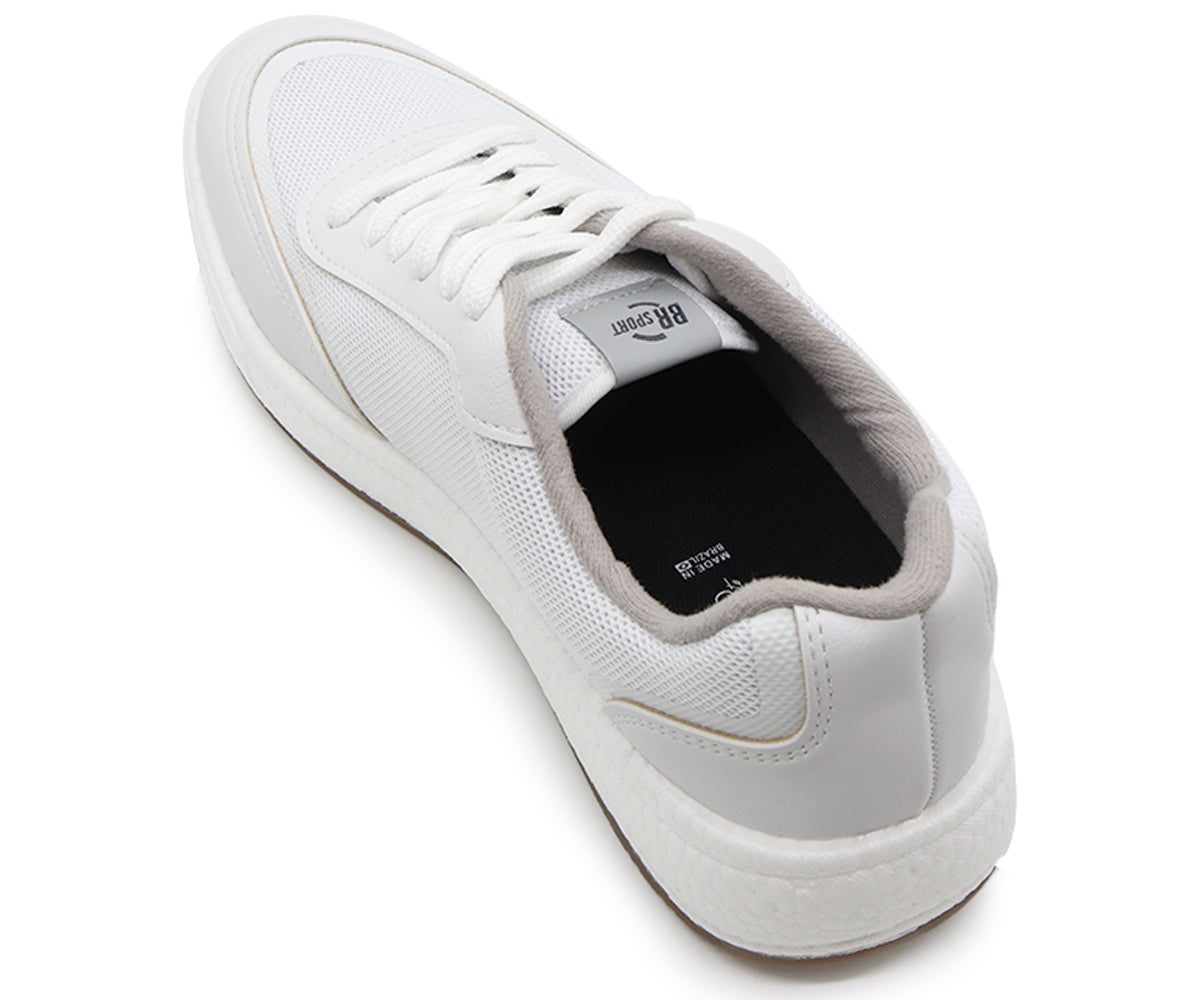 lightfoam all white mesh lace-ups