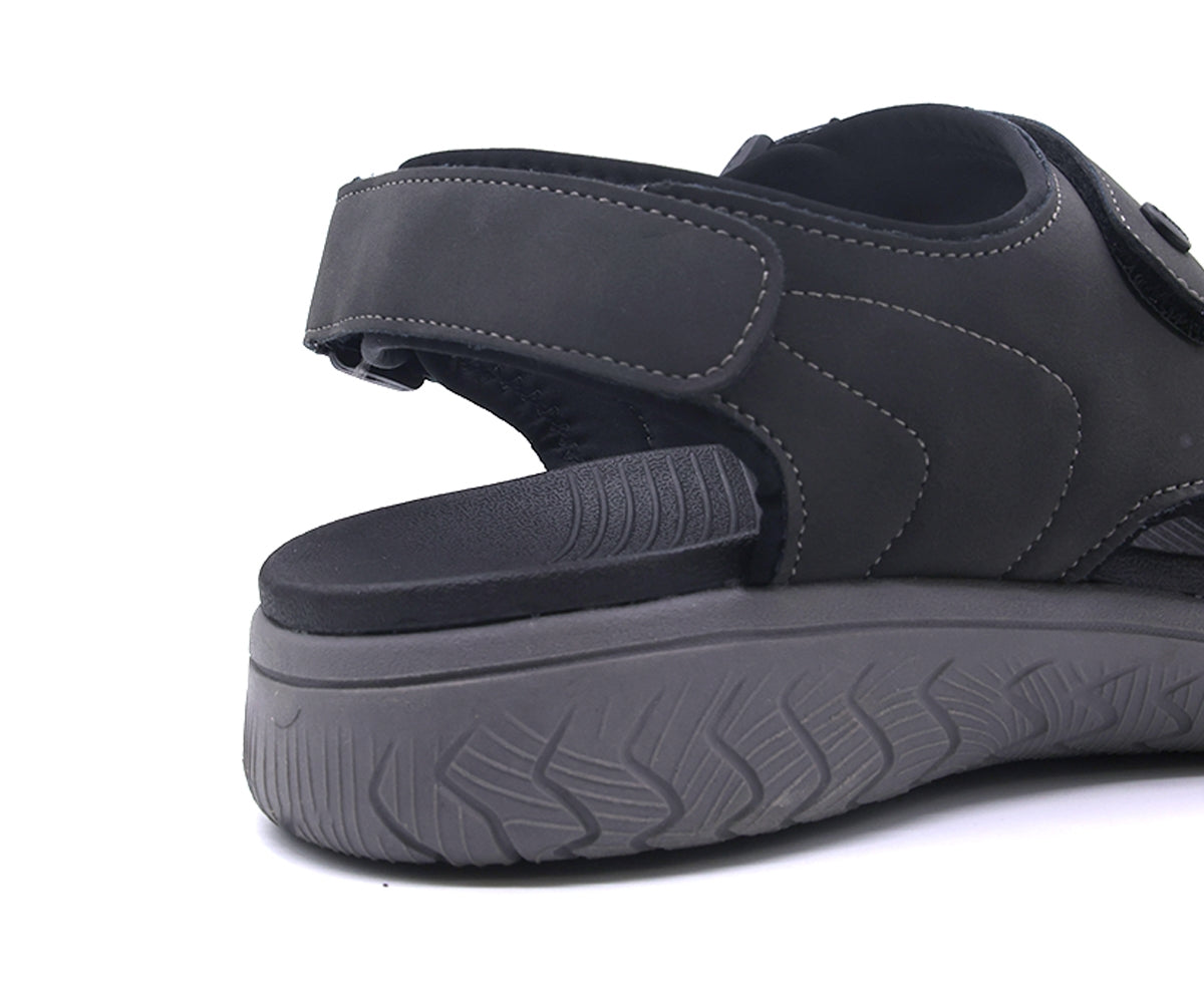 naturfit black nubuck sandals
