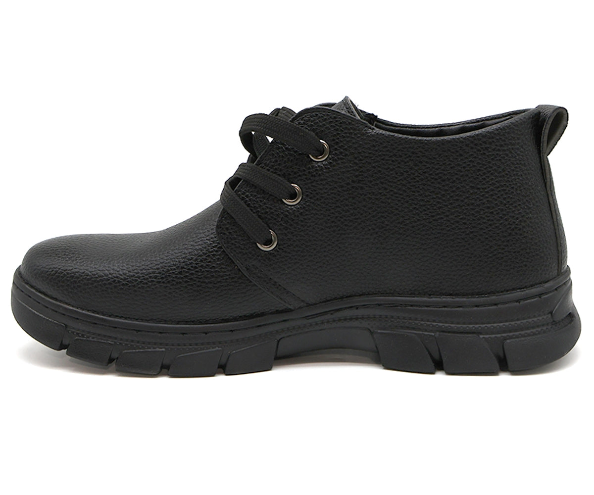 black comfort derby boot