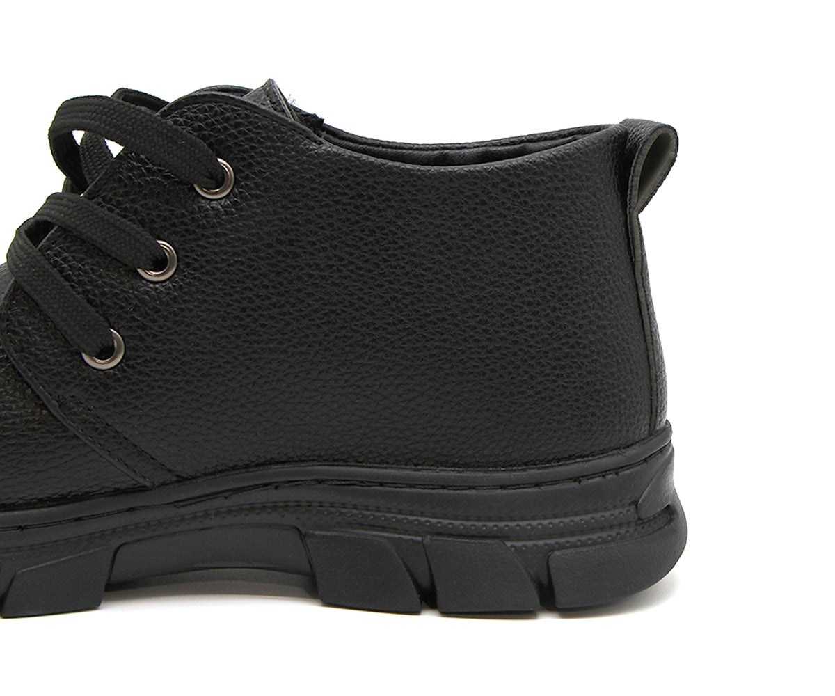 black comfort derby boot