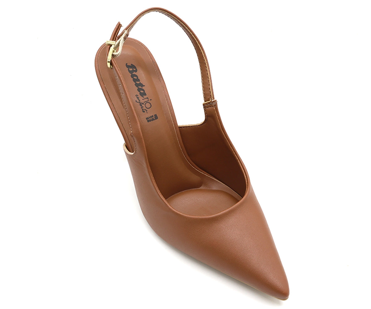 br eccentric camel slingback stilletos