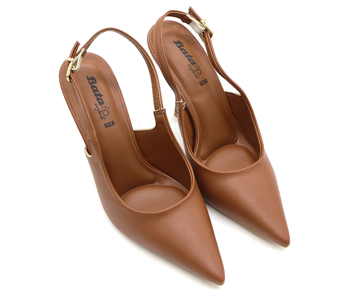 br eccentric camel slingback stilletos