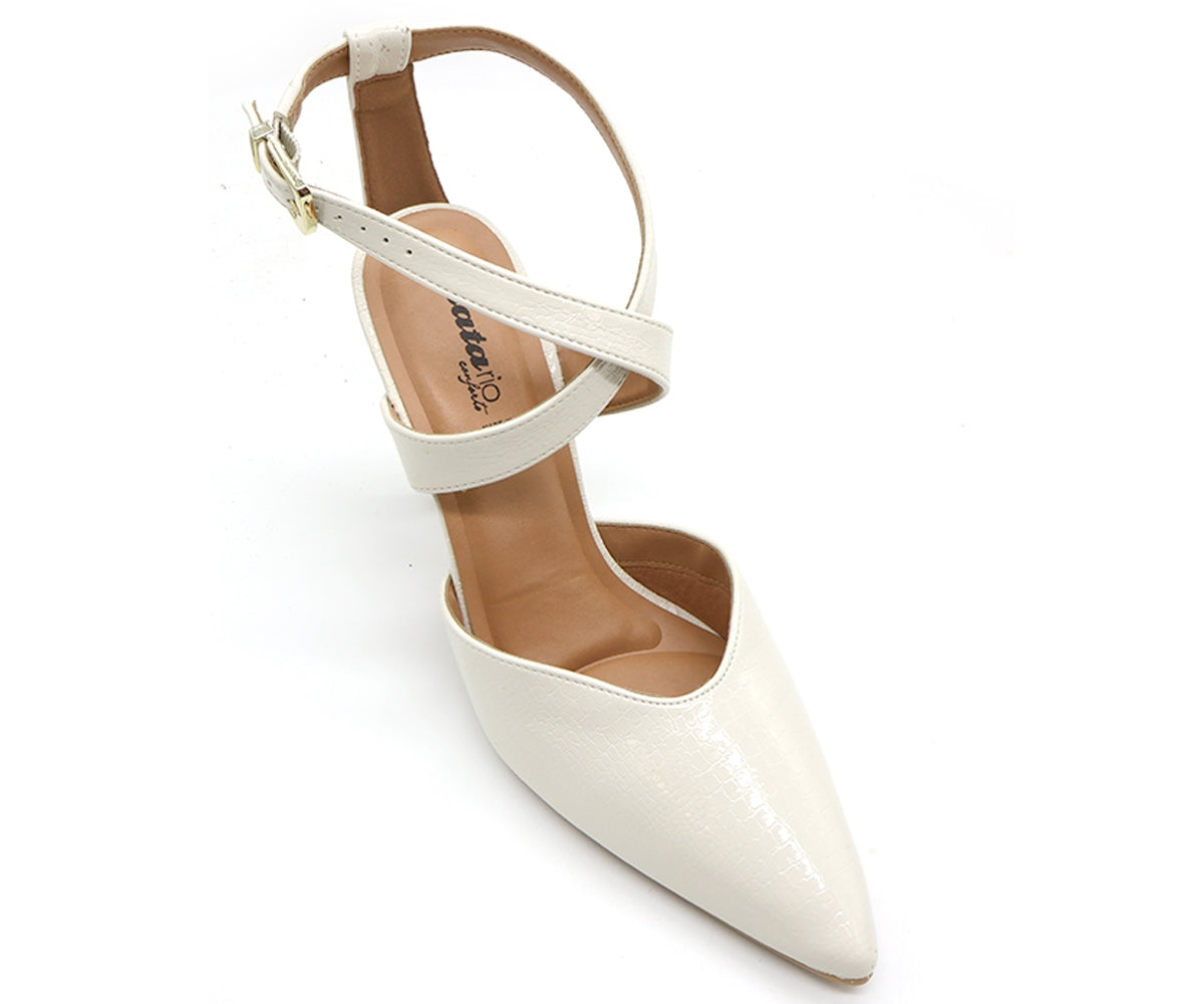 br off-white snake criss cross stilletos