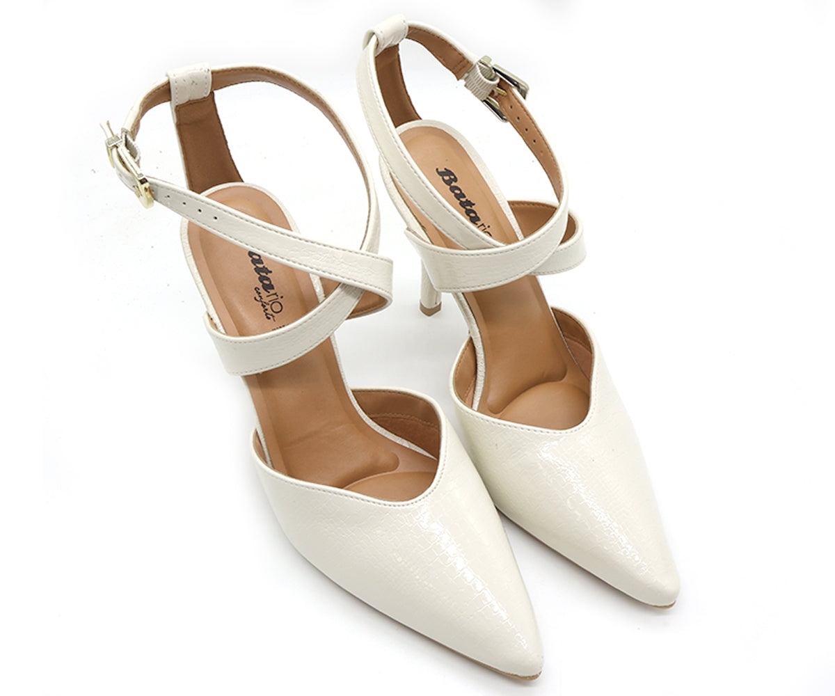 br off-white snake criss cross stilletos