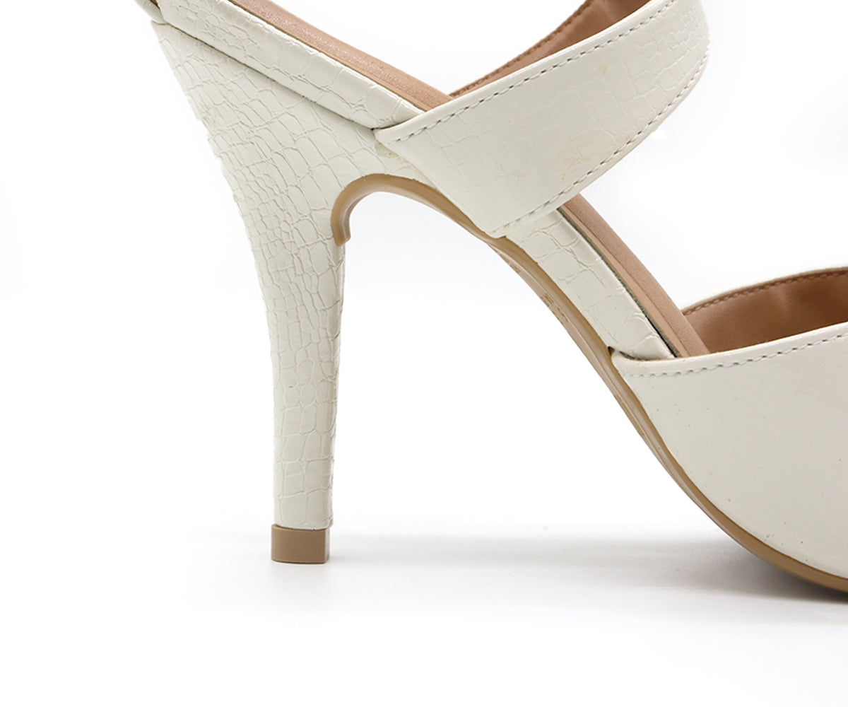 br off-white snake criss cross stilletos