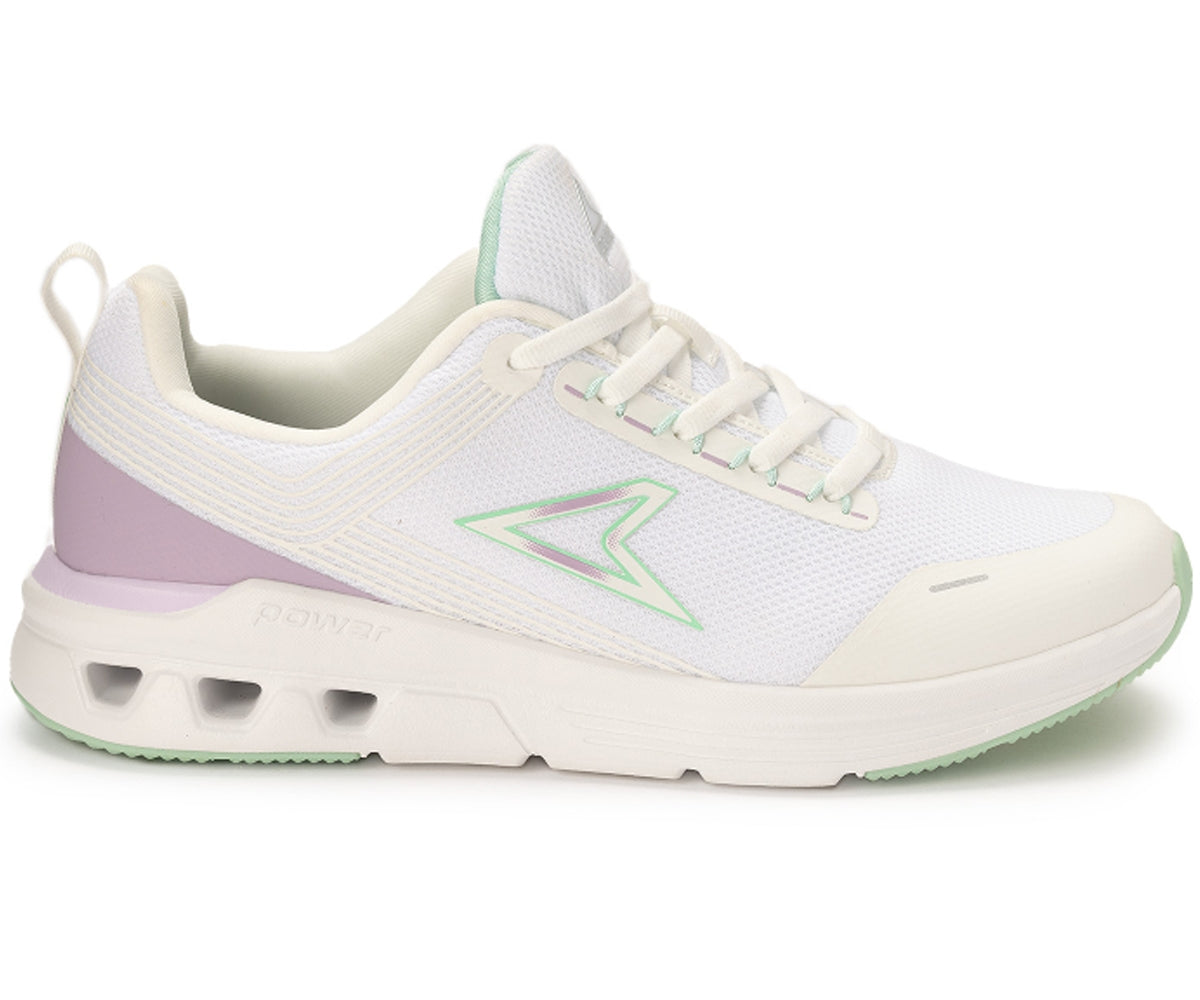 export 100 white/purple sneakers