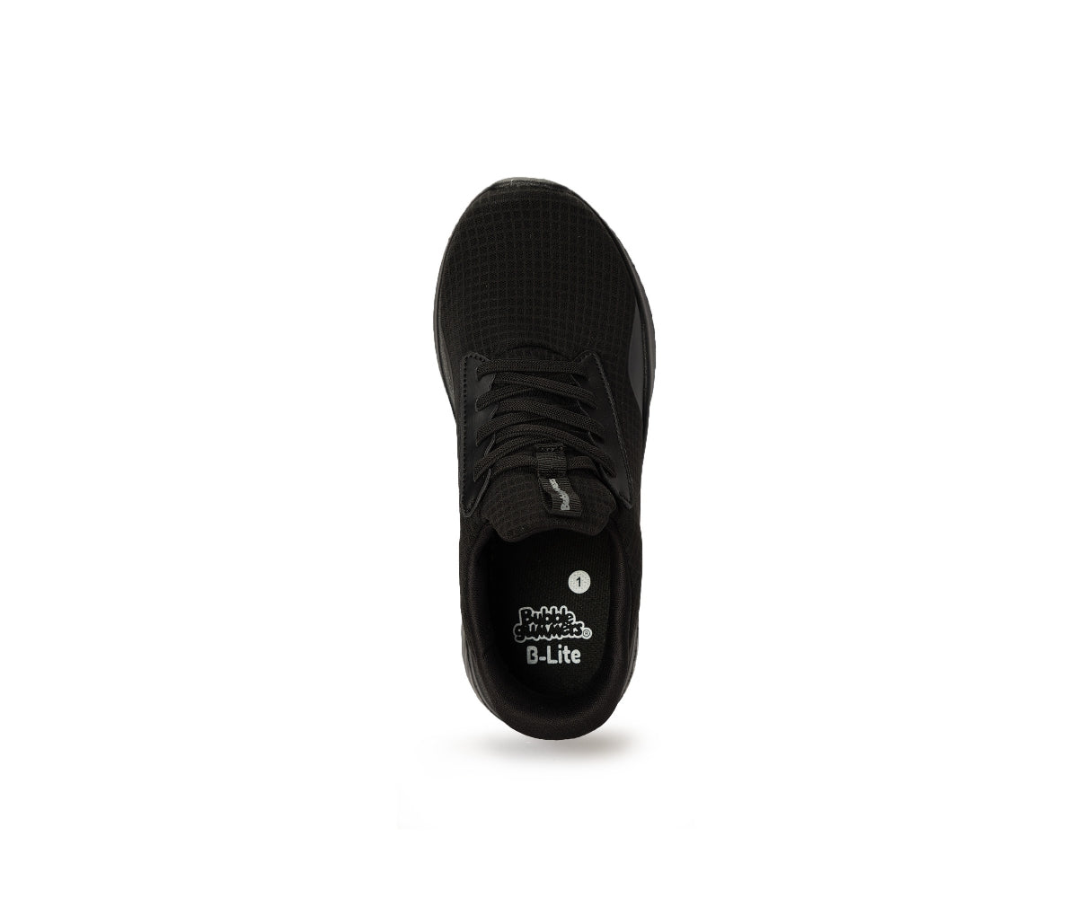 easy slide all black sneakers