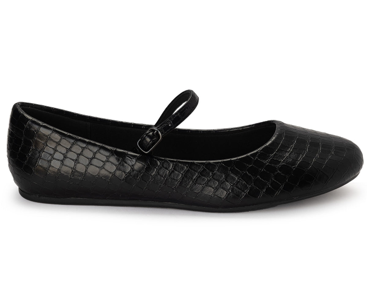 black croc mary jane