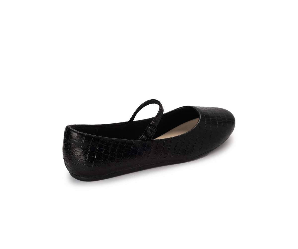 black croc mary jane
