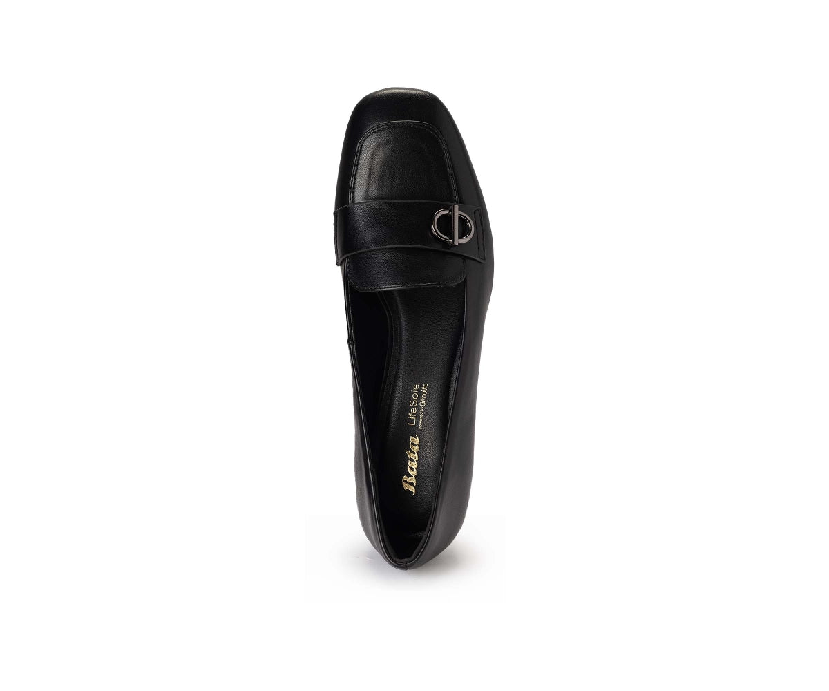 lifesole black loafer pumps