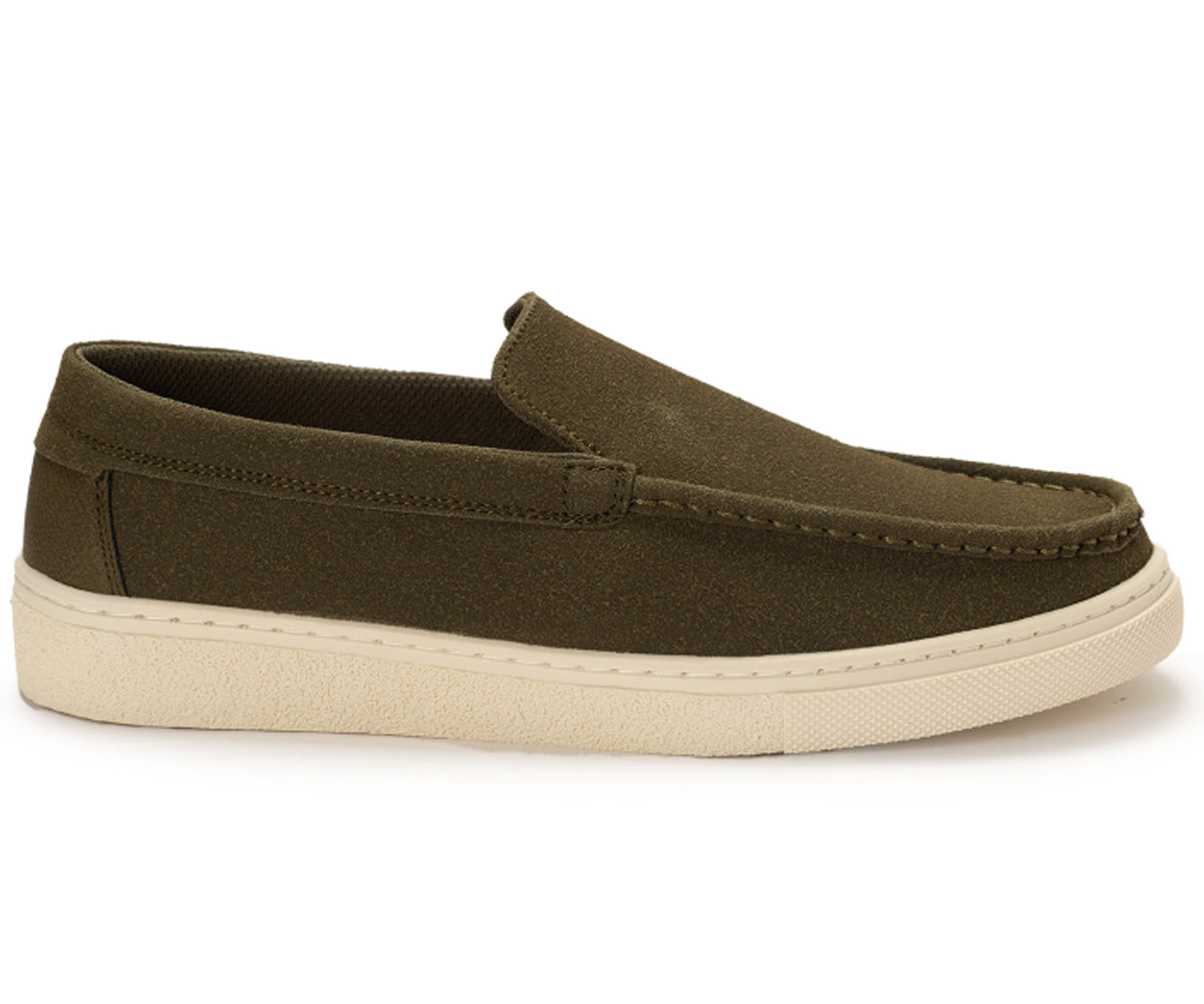 olive suede loafers