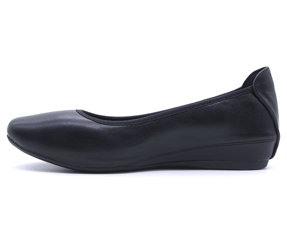 comfit black ballerinas