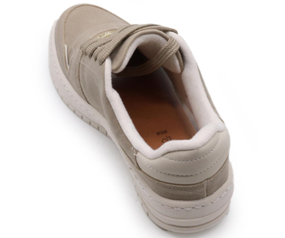 br taupe suede trainers