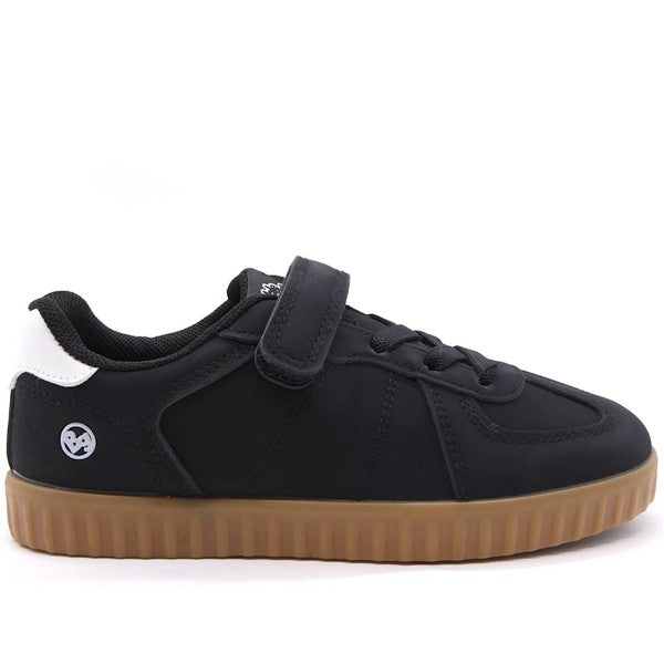 Black Nubuck Gum Sneakers