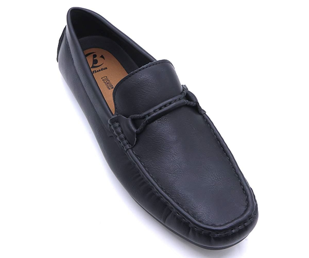 black soft-flex loafers