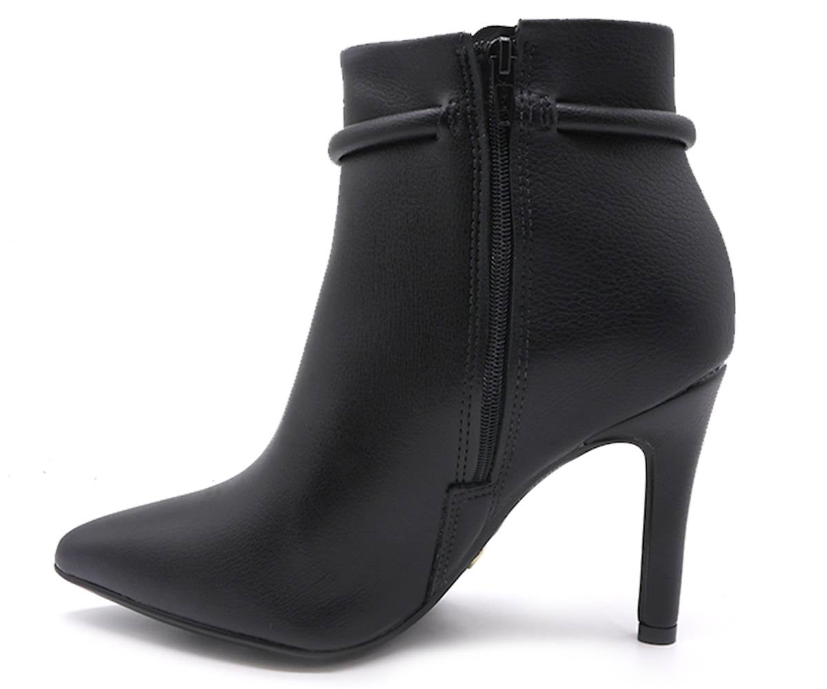br high black gold bar booties