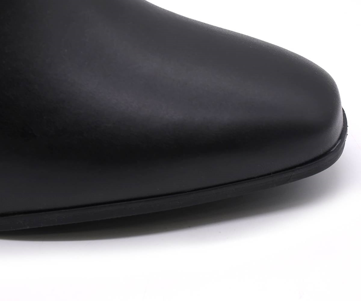 br black croc panelled ankle boots