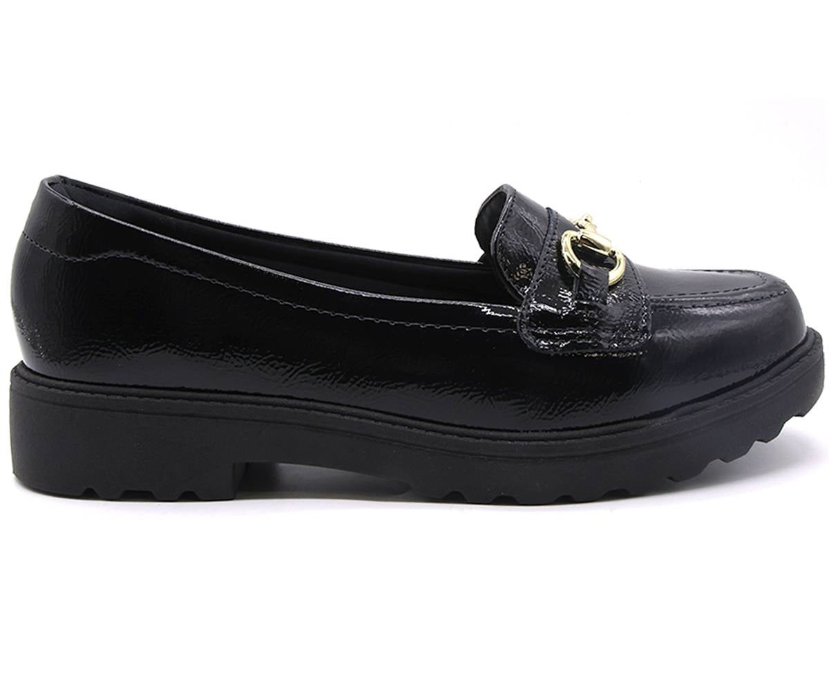 br comfy black horsebit loafer