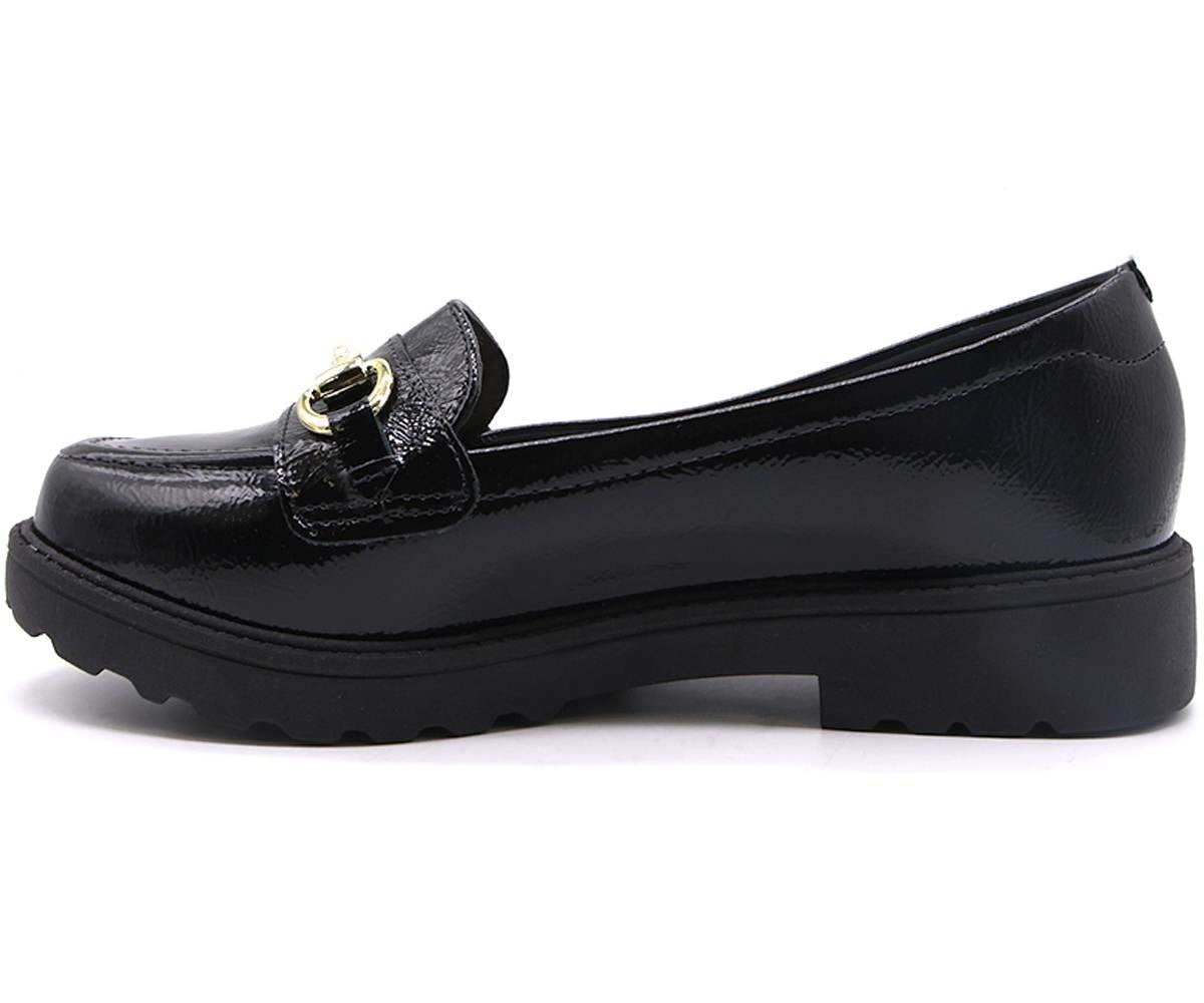 br comfy black horsebit loafer
