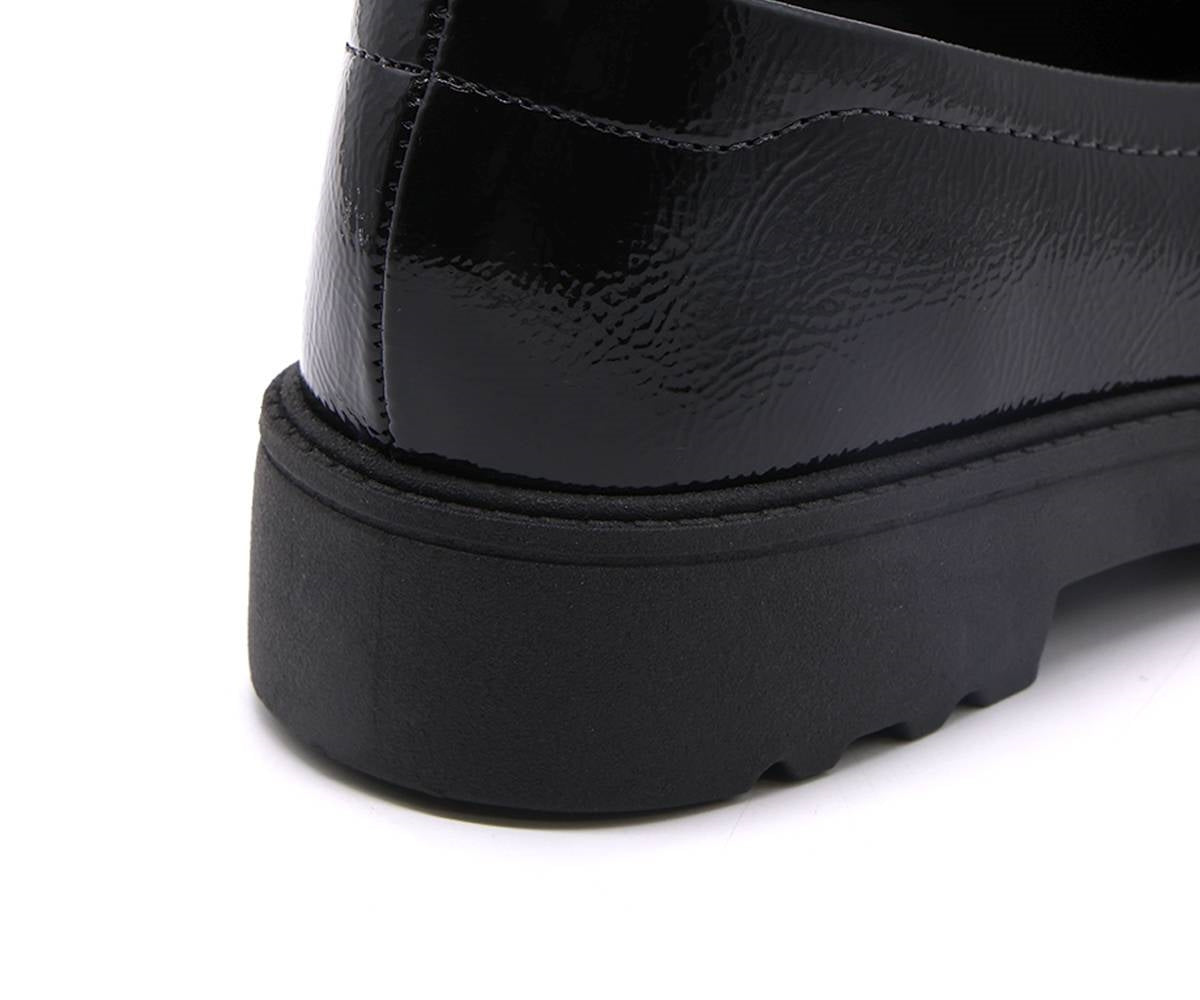 br comfy black horsebit loafer