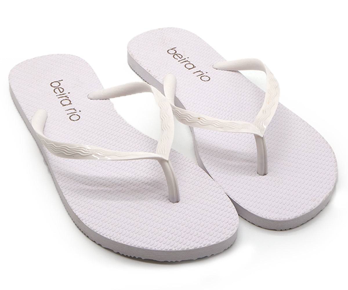 br white pool thongs