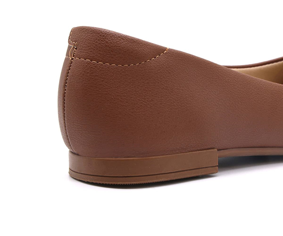 br brown cushion-step ballerinas