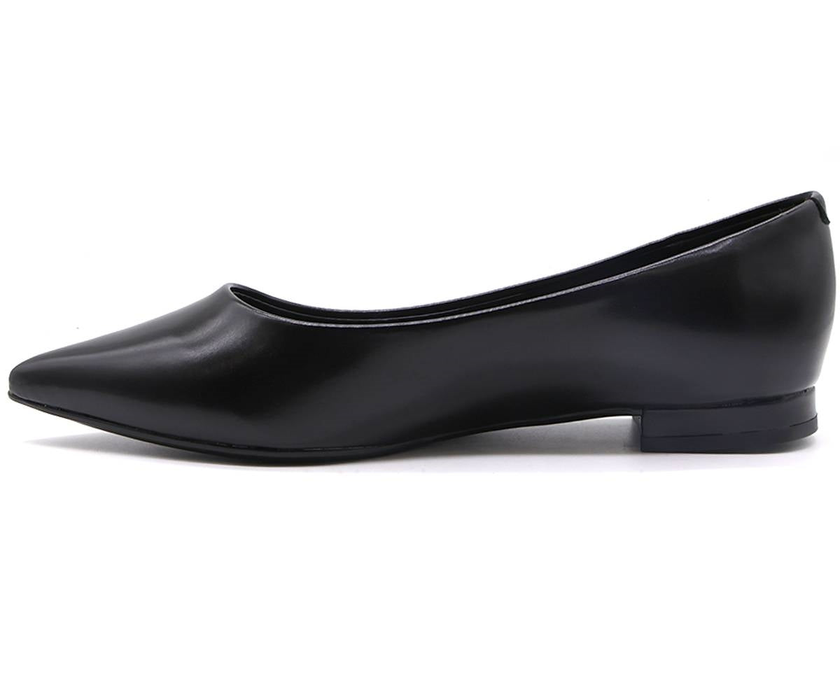 br black pointy classic ballerina