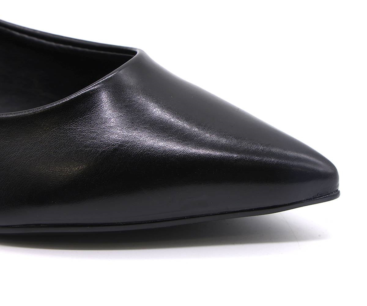 br black pointy classic ballerina