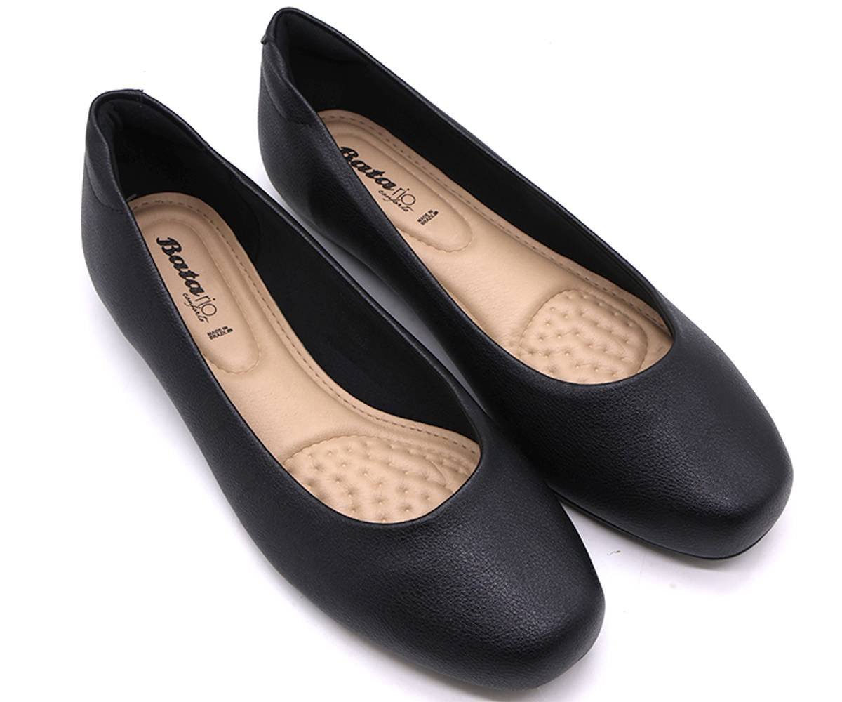 br black soft-step comfort flats
