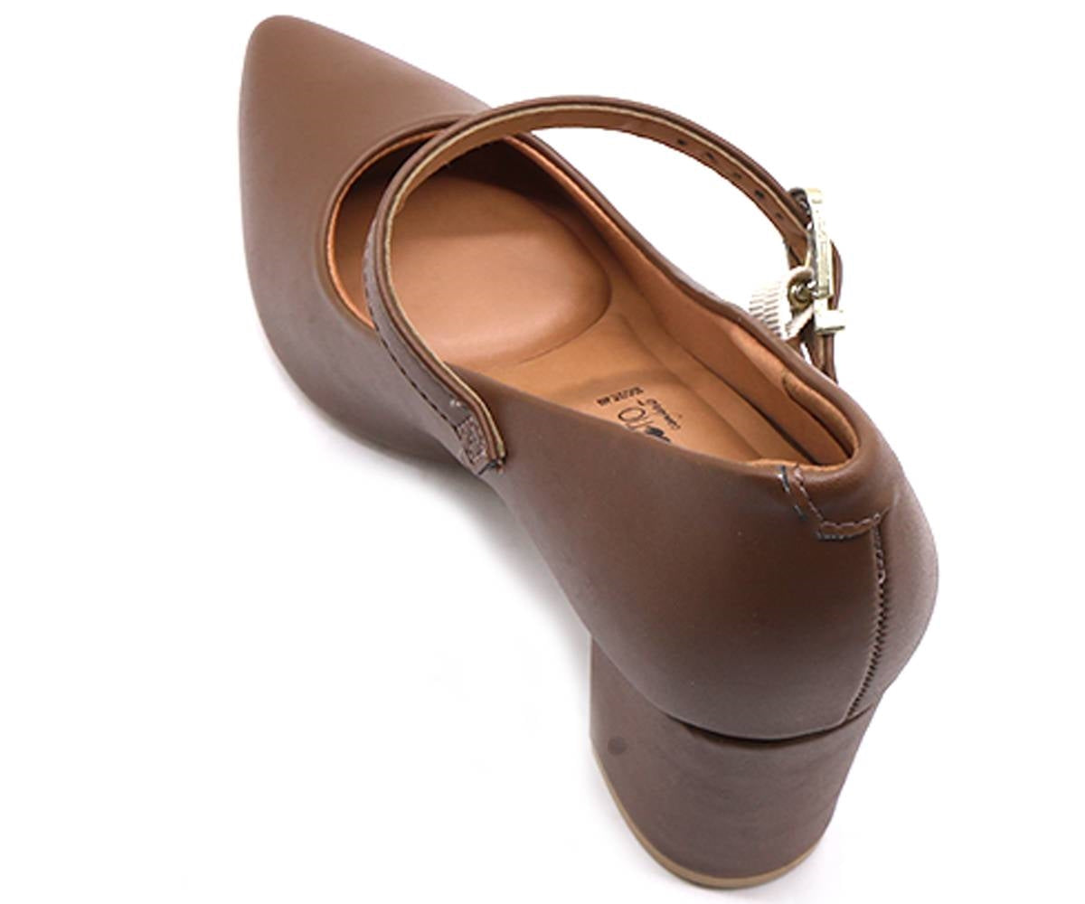 br brown block heel maryjanes