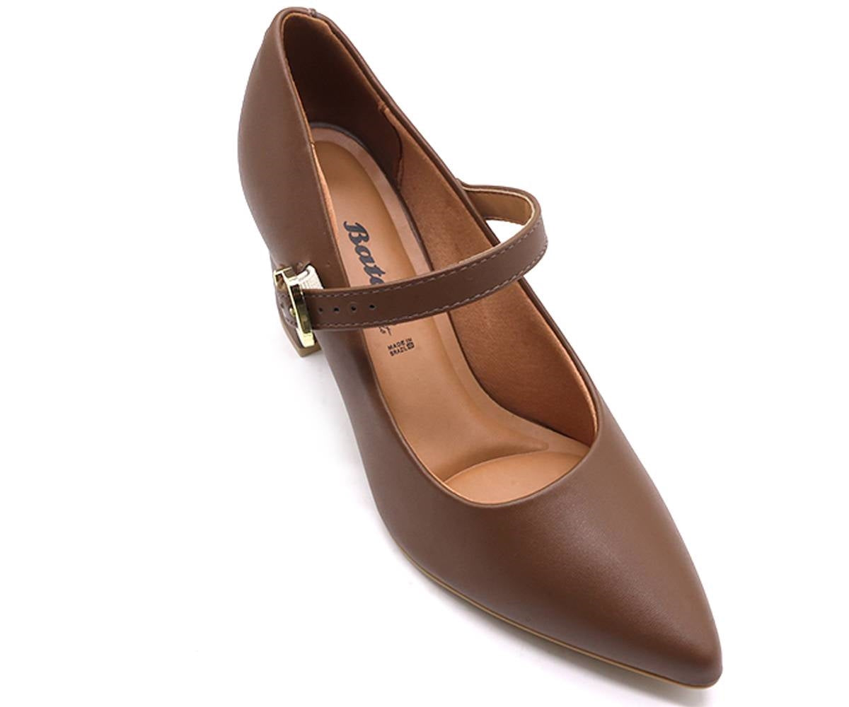 br brown block heel maryjanes