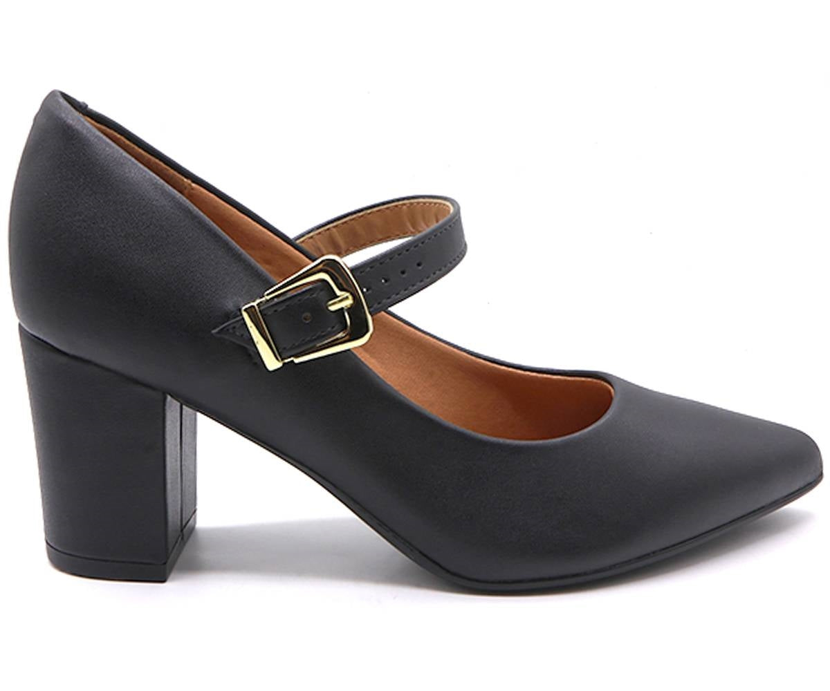 br black block heel maryjanes
