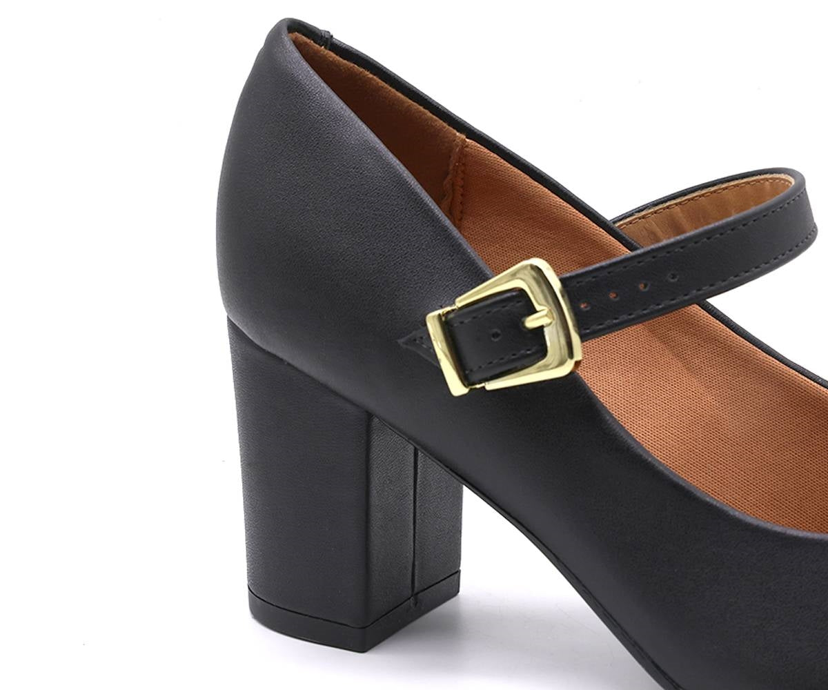 br black block heel maryjanes