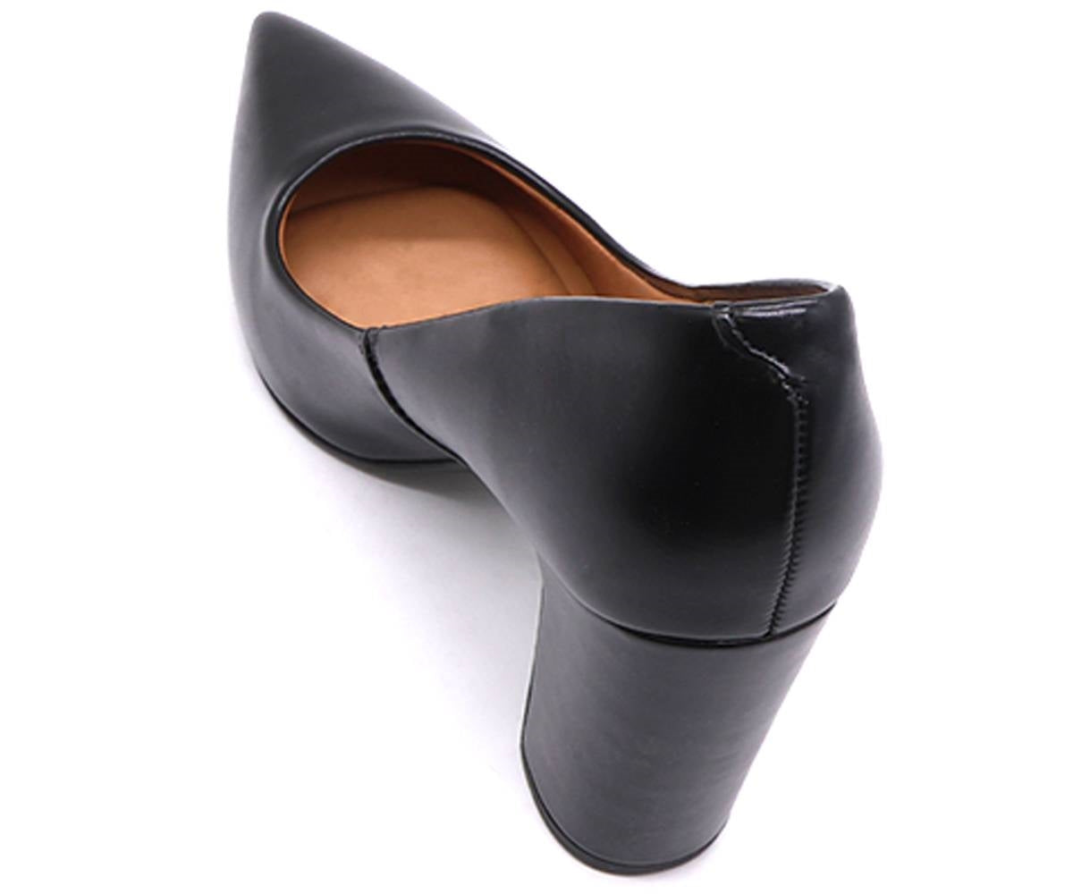 br black block heel pumps