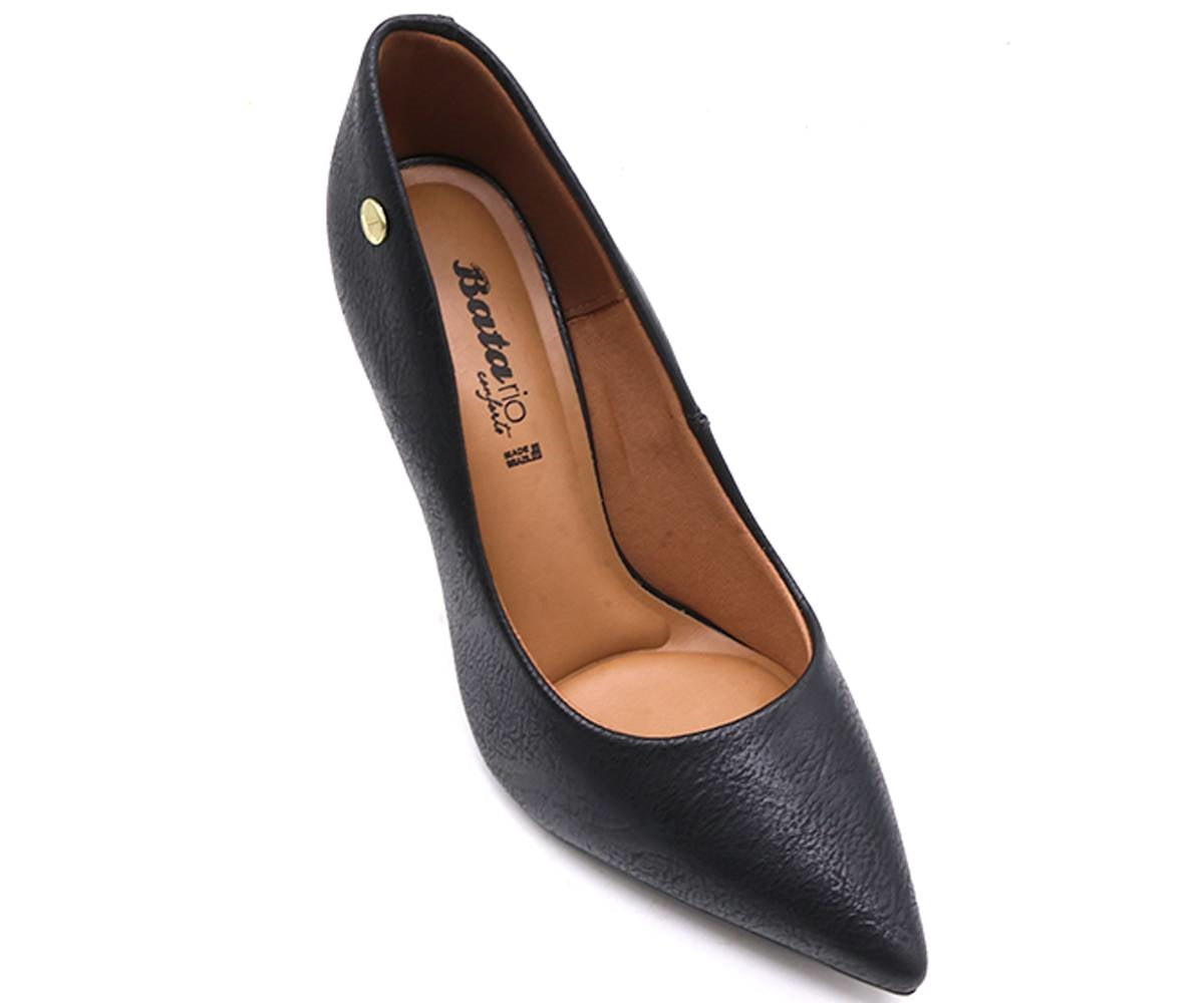 br cracked black high stilettos