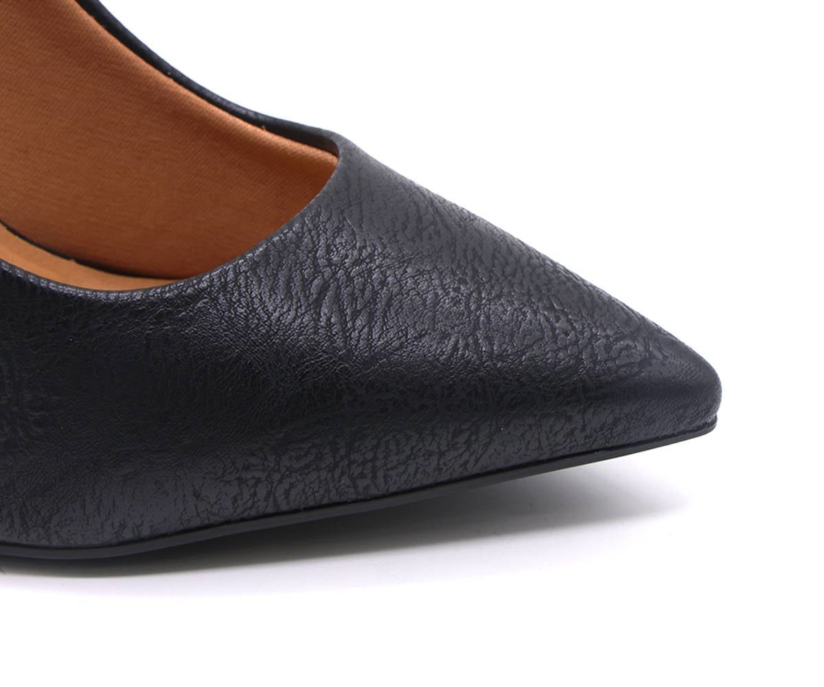 br cracked black high stilettos