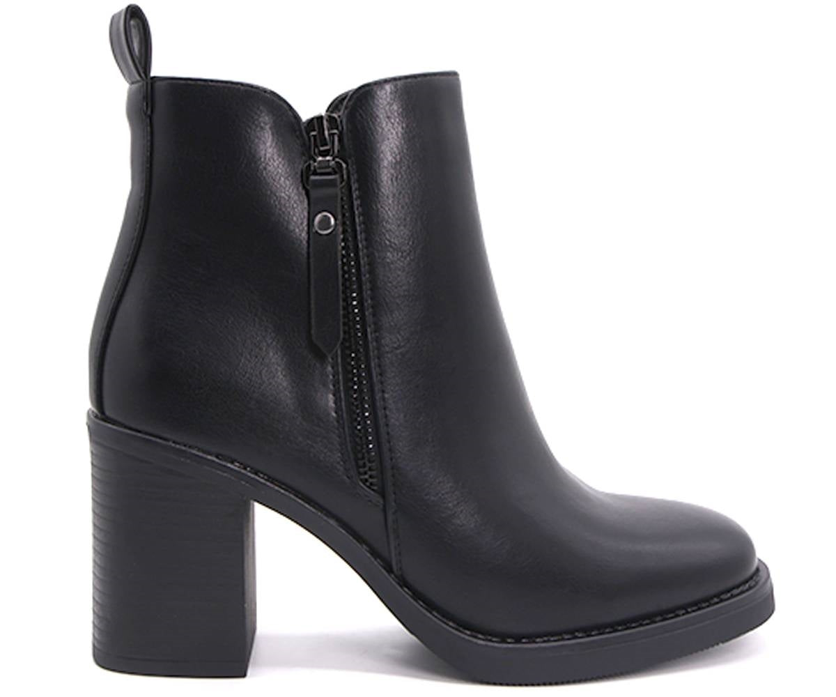 high black ankle booties