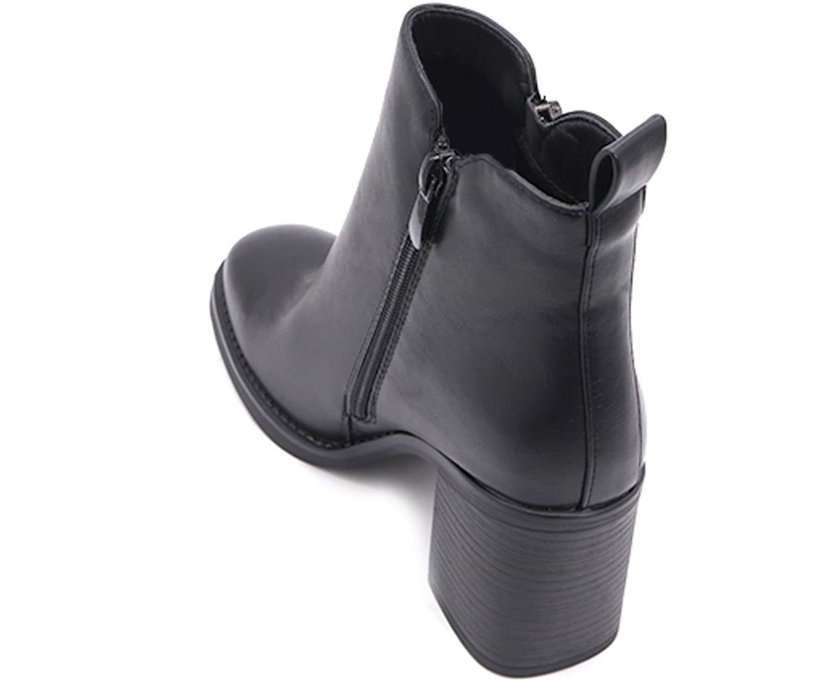 high black ankle booties