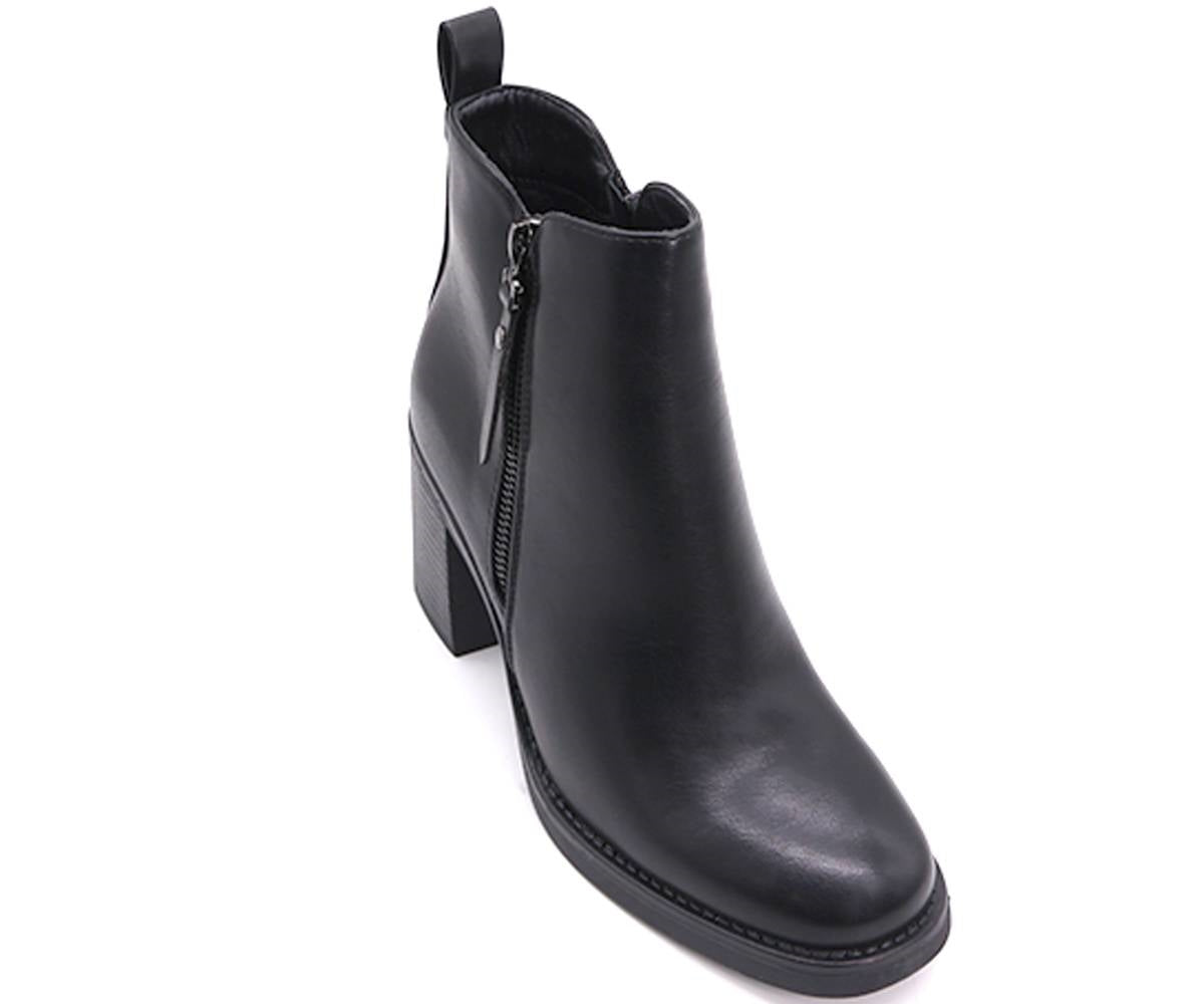 high black ankle booties