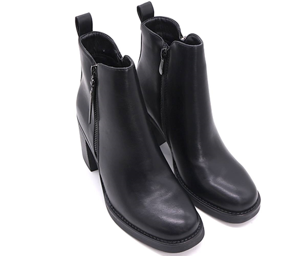 high black ankle booties