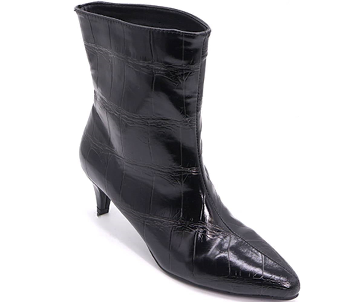 black croc stiletto boots