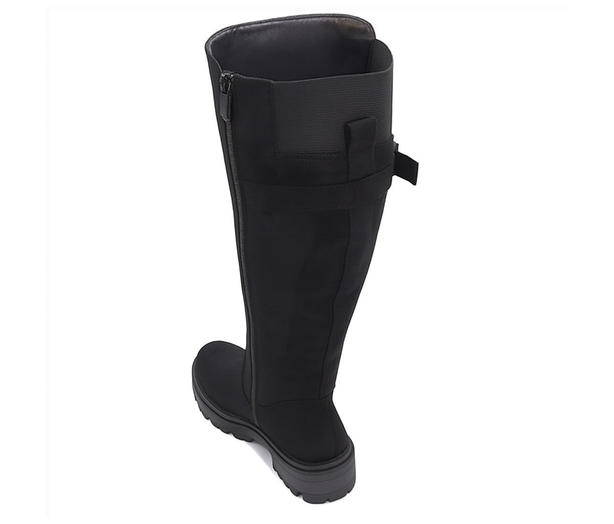 black suede calf boots