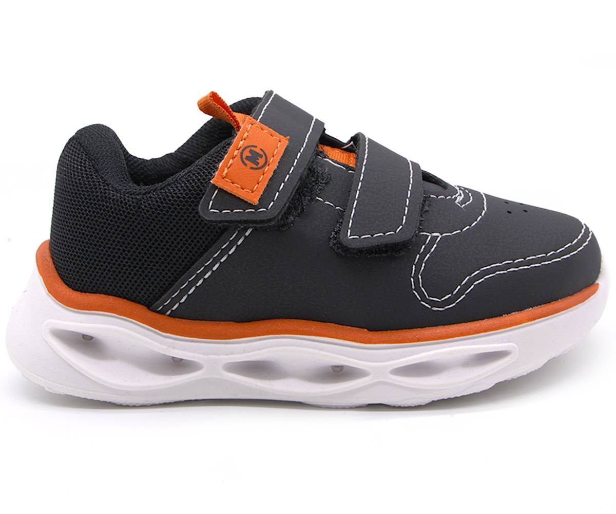 br fun-lights black velcro sneaker