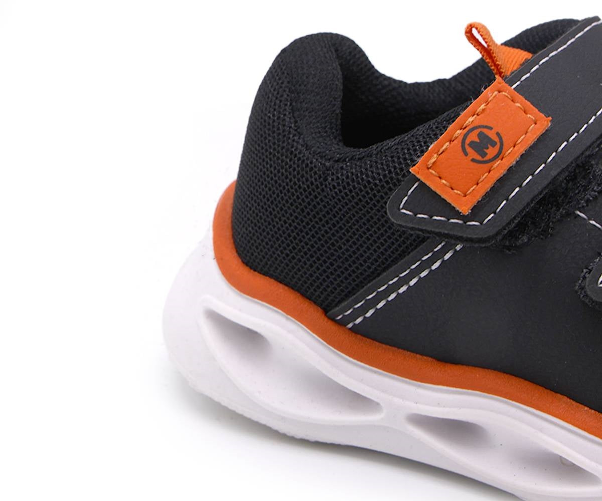 br fun-lights black velcro sneaker