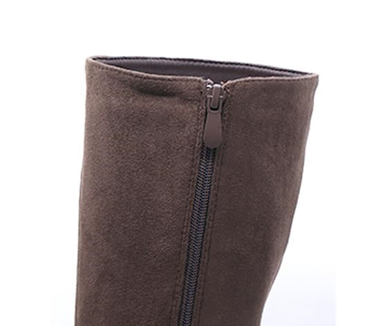 brown high stiletto boot