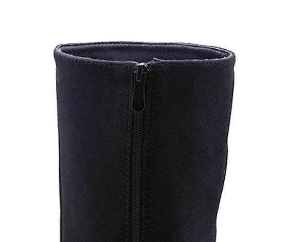 black high stiletto boot