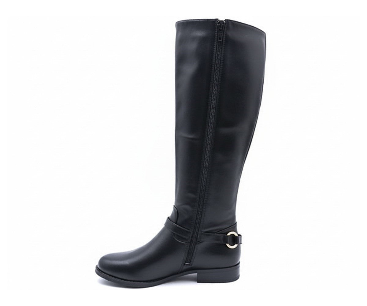 black horsebit riding boot