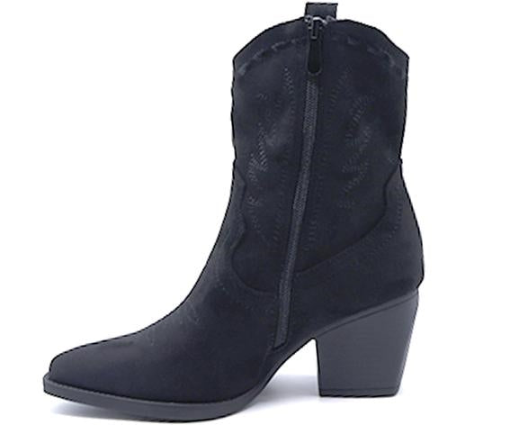 black suede texas boot
